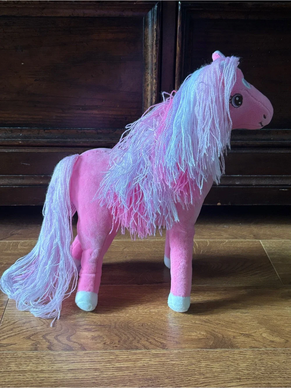 Pink Plush Horse Toy - Soft Stuffed Animal
